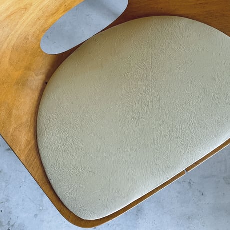 ［※PRICE/ASK］Tonneau Chair-Wood Leg-Palegreen Seat / Pierre Guariche