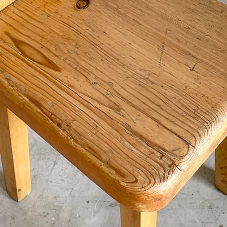 Solid Pine Dining Chair from Trois Vallées / Rene Martin -1