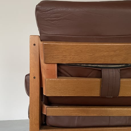 ［※PRICE/ASK］S32 Sofa (Solid Oak) / Pierre Chapo / ca.1960