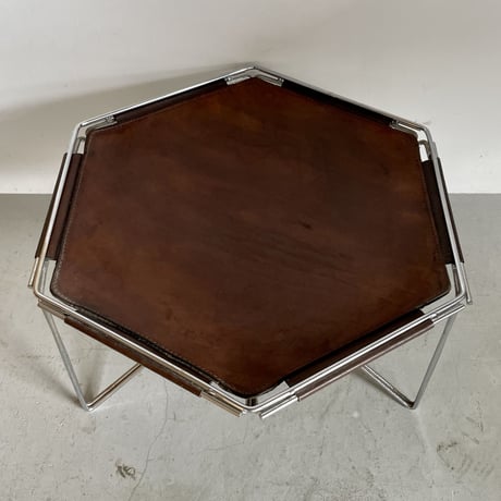 Hexagon Low Table / Rene Bertoux / Group S.A. / 1970s France