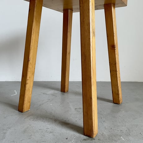 Square Seat Stool for Les arcs-6 / Charlotte Perriand / France, c1980