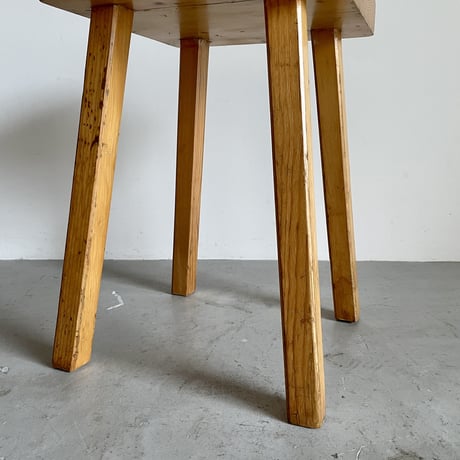Square Seat Stool for Les arcs-6 / Charlotte Perriand / France, c1980