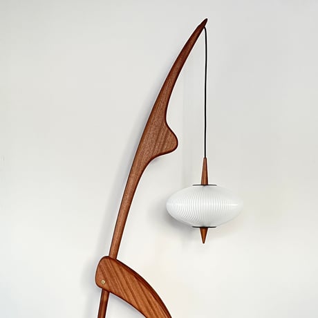 ※Build To Order / N°14.950 "the Praying Mantis"  Floor Lamp (Mahogany Sipo) / RISPAL PARIS