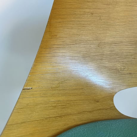 ［※PRICE/ASK］Tonneau Chair-Wood Leg-Green Seat / Pierre Guariche