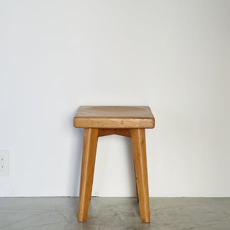 Solid pine stool for "Meribel"/ Christian Durupt / c.1950 -①