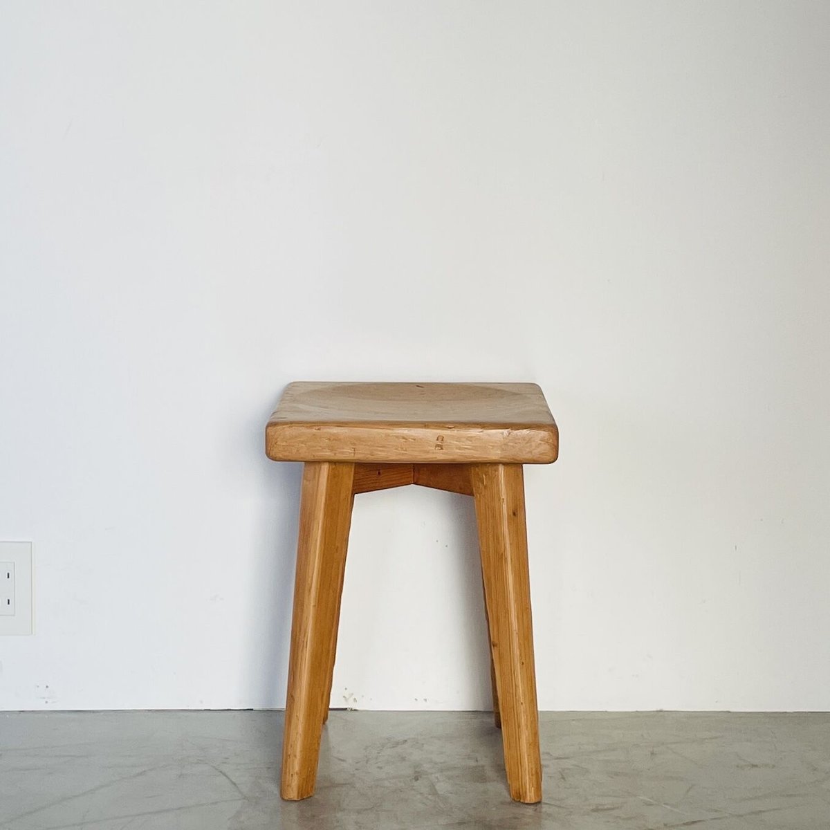 Solid pine stool for 