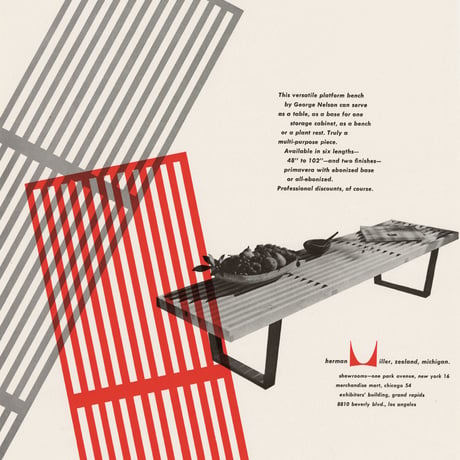 Platform bench  / George Nelson / ca.1950