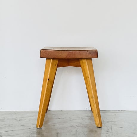 Solid pine stool for "Meribel"/ Christian Durupt / c.1950 -③