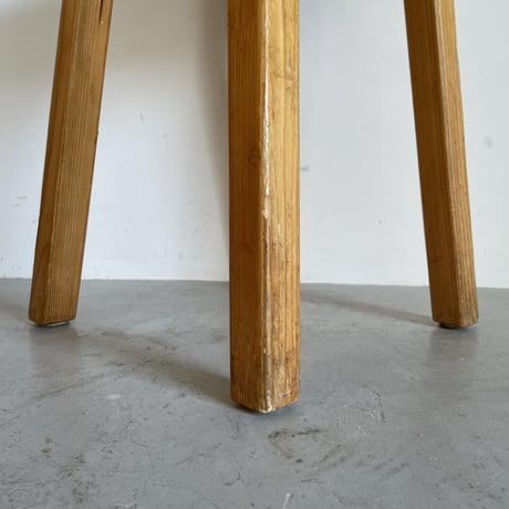 Square Seat Stool for Les arcs-3 / Charlotte Perriand / France, c1980