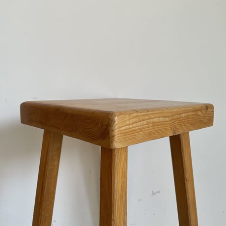 Square Seat Stool for Les arcs-1 / Charlotte Perriand / France, c1980