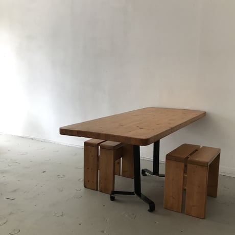［※PRICE/ASK］Rectangle Table for "Arcs1800" / Charlotte Perriand / 1970s