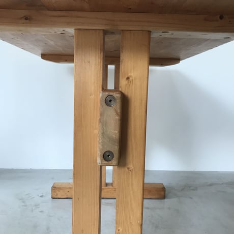Solid Pine Table 1200 for "Les Arcs" / Charlotte Perriand