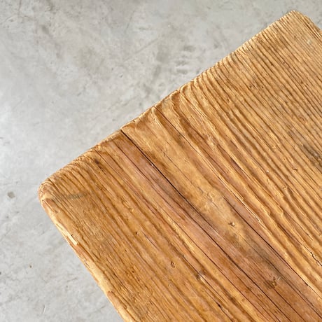 Solid Pine Bistro Bench from Trois Vallées / Rene Martin/ c.1960