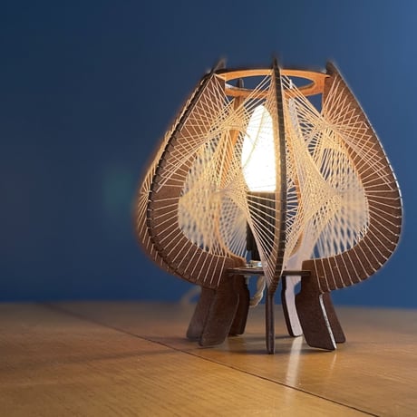 String Small Table Lamp / Unknown / c.1970 / from Czech