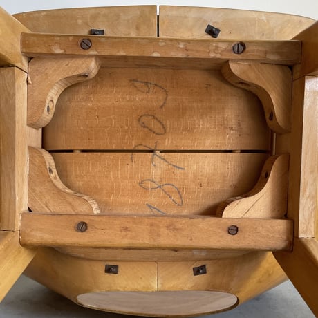 ［※PRICE/ASK］Tonneau Chair-Wood Leg-Palegreen Seat / Pierre Guariche