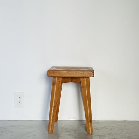Solid pine stool for "Meribel"/ Christian Durupt / c.1950 -②