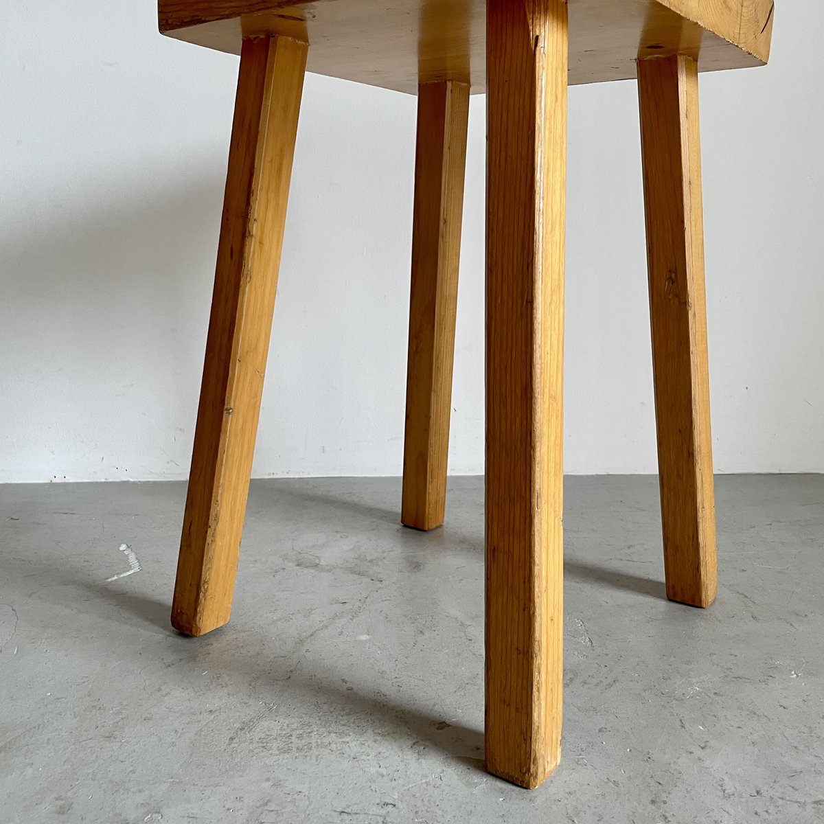 Square Seat Stool for Les arcs-5 / Charlotte Perriand / France, c1980