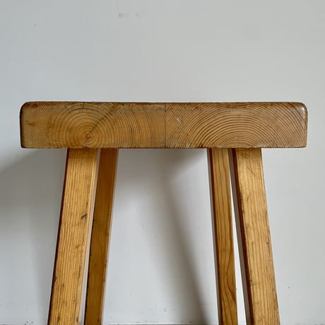 Square Seat Stool for Les arcs-6 / Charlotte Perriand / France, c1980
