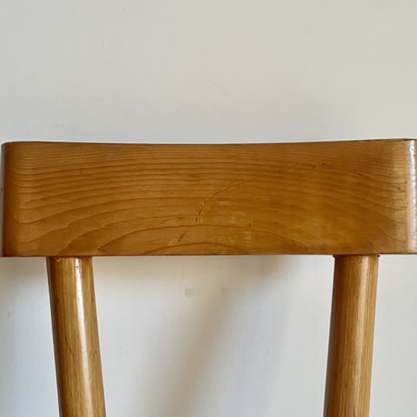Solid Pine Chair / Rene Faublee / c.1950 France