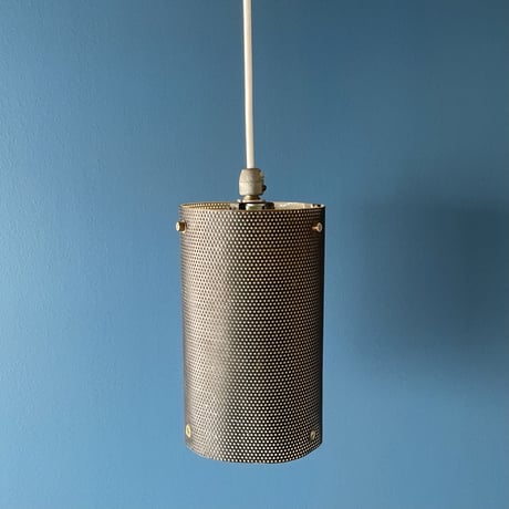 Perforated Metal Pendant Lamp / Unknown / France ca,1960