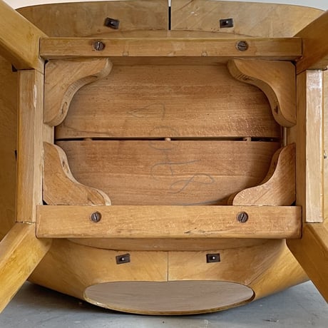 ［※PRICE/ASK］Tonneau Chair-Wood Leg-Green Seat / Pierre Guariche