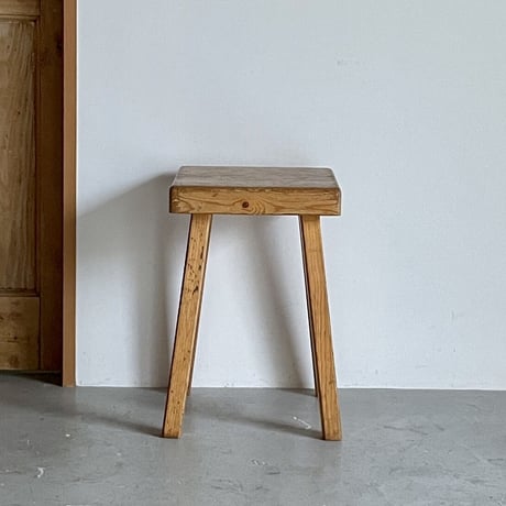 Square Seat Stool for Les arcs-6 / Charlotte Perriand / France, c1980