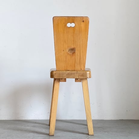 Solid Pine Dining Chair from Trois Vallées / Rene Martin -2