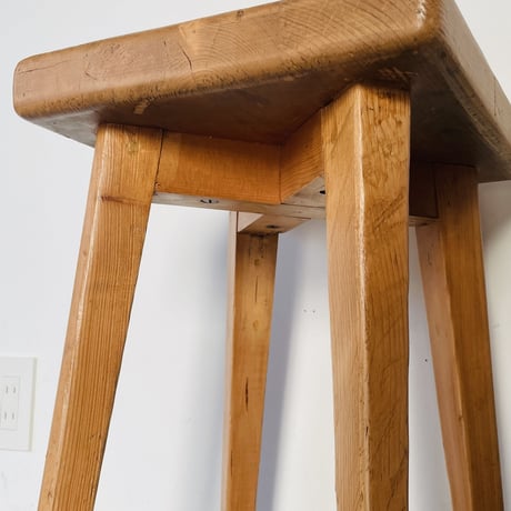 Solid pine stool for "Meribel"/ Christian Durupt / c.1950 -①