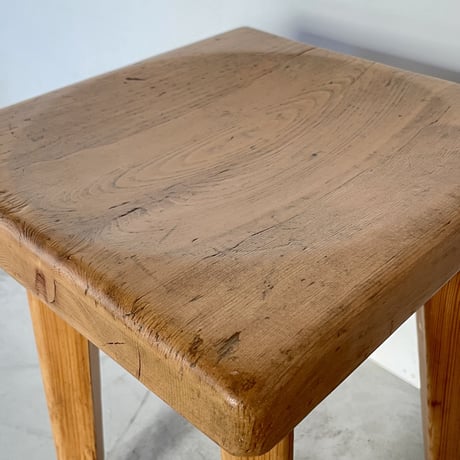 Solid pine stool for "Meribel"/ Christian Durupt / c.1950 -①