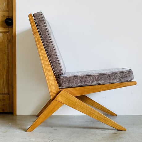 ［※PRICE/ASK］Scissor chair for Wohnbedarf / Pierre Jeanneret /  1950s Switzerland