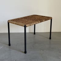 Rattan Small Table / Carl Aubock / c.1960