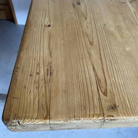 Solid Pine Table 1200 for "Les Arcs"-2 / Charlotte Perriand