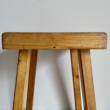 Square Seat Stool for Les arcs-6 / Charlotte Perriand / France, c1980