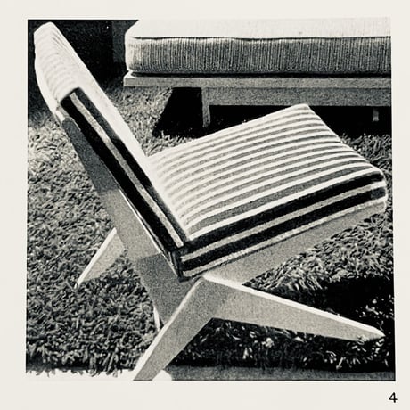 ［※PRICE/ASK］Scissor chair for Wohnbedarf / Pierre Jeanneret /  1950s Switzerland