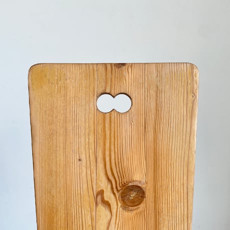 Solid Pine Dining Chair from Trois Vallées / Rene Martin -1
