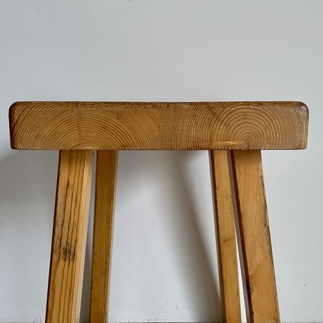 Square Seat Stool for Les arcs-6 / Charlotte Perriand / France, c1980