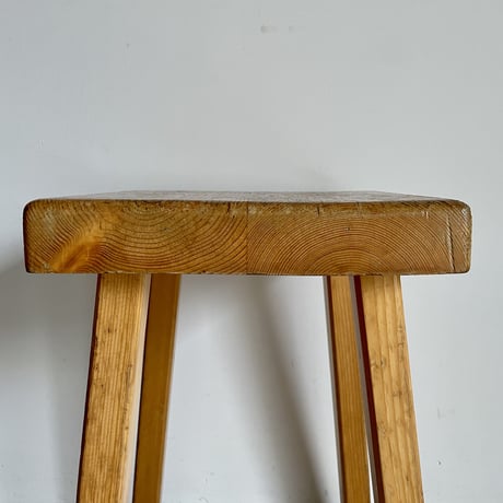 Square Seat Stool for Les arcs-5 / Charlotte Perriand / France, c1980