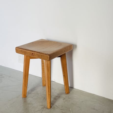 Solid pine stool for "Meribel"/ Christian Durupt / c.1950 -①