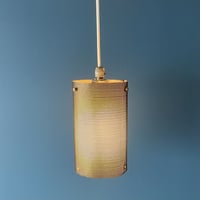 Perforated Metal Pendant Lamp / Unknown / France ca,1960