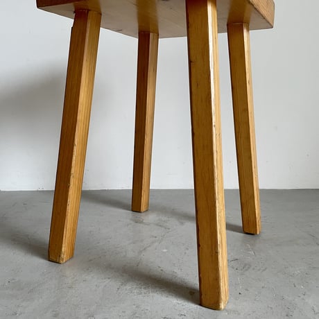 Square Seat Stool for Les arcs-5 / Charlotte Perriand / France, c1980