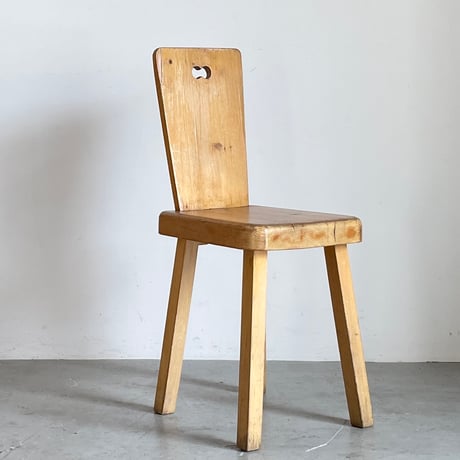 Solid Pine Dining Chair from Trois Vallées / Rene Martin -2
