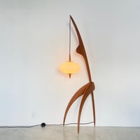 ※Build To Order / N°14.950 "the Praying Mantis"  Floor Lamp (Mahogany Sipo) / RISPAL PARIS
