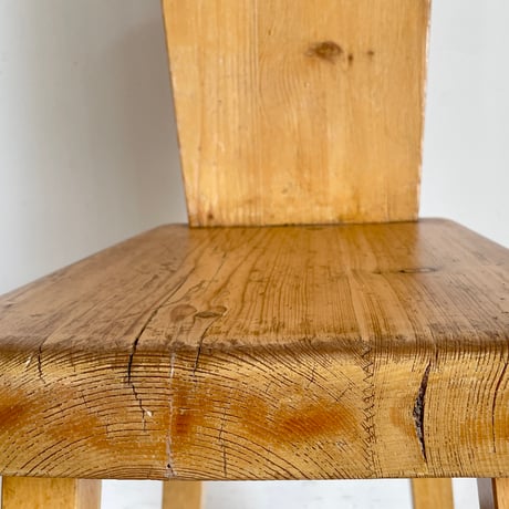 Solid Pine Dining Chair from Trois Vallées / Rene Martin -2