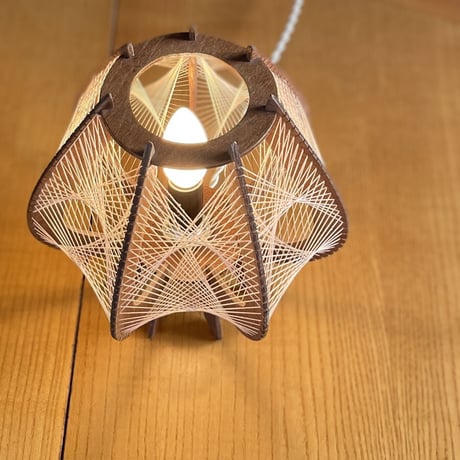 String Small Table Lamp / Unknown / c.1970 / from Czech