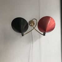 Italian Wall Lamp(Double) / unknown / Black&Red