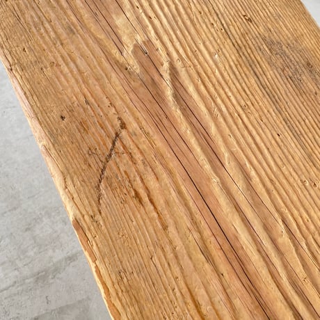 Solid Pine Bistro Bench from Trois Vallées / Rene Martin/ c.1960