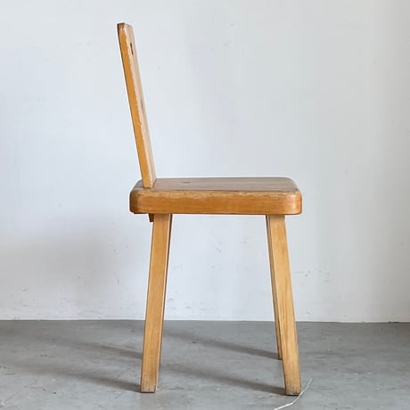 Solid Pine Dining Chair from Trois Vallées / Rene Martin -1