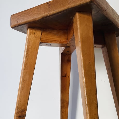 Solid pine stool for "Meribel"/ Christian Durupt / c.1950 -②