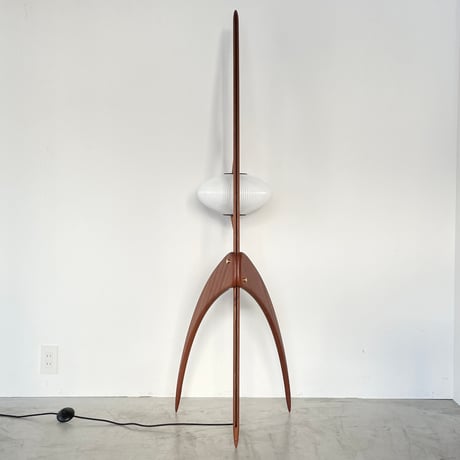 ※Build To Order / N°14.950 "the Praying Mantis"  Floor Lamp (Mahogany Sipo) / RISPAL PARIS