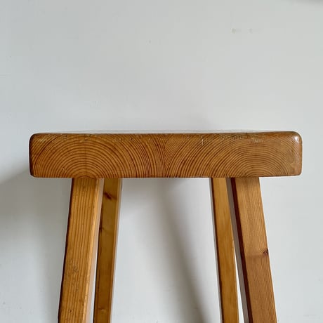 Square Seat Stool for Les arcs-4 / Charlotte Perriand / France, c1980